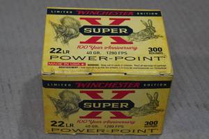 lot 138 image: 300 Winchester Super-X .22 LR 40 Gr Power Point Ammo