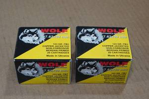 lot 139 image: 40 Wolf 7.62 x 39mm 123 Gr FMJ Ammo