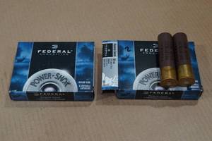 lot 144 image: 7 Federal Power-Shok 10 Gauge 3-12 Magnum Rifled HP Slugs