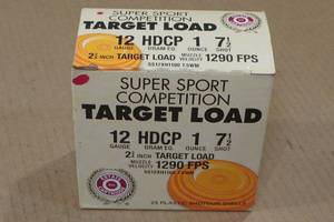 lot 150 image: 25 Estate 12 Gauge 2-34 7.5 Shot Shotshells