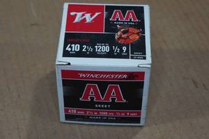 lot 171 image: 25 Winchester AA .410 Bore 2-12 9 Shot Shotshells