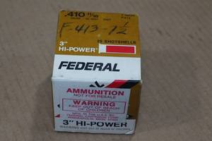 lot 175 image: 25 Federal .410 Bore 3 7.5 Shot Shotshells