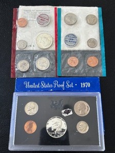 lot 10 image: 1970-S Proof and P&D Mint Sets