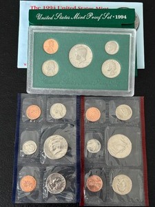 lot 61 image: 1994-S Proof and P&D Mint Sets