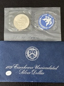 lot 62 image: 1972-S Eisenhower Silver Dollar Uncirculated