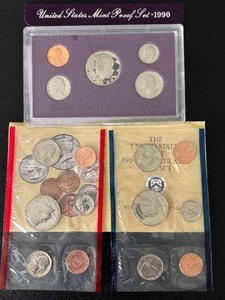 lot 55 image: 1990-S Proof and P&D Mint Sets