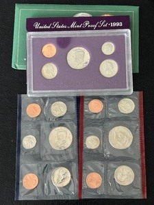 lot 60 image: 1993-S Proof and P&D Mint Sets