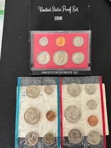 lot 36 image: 1980-S Proof and P&D Mint Sets