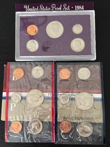 lot 43 image: 1984-S Proof and P&D Mint Sets