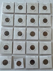 lot 5 image: Lincoln Wheat Cents