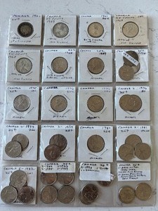 lot 20 image: Canada Quarters Some Silver