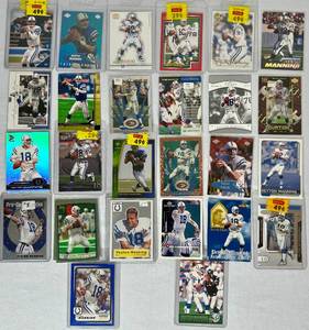 lot 19 image: Peyton Manning Sports Trading Cards