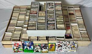 lot 52 image: Huge Collection of Football Sports Trading Cards