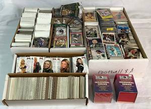 lot 50 image: Massive Collection of Football Sports Trading Cards