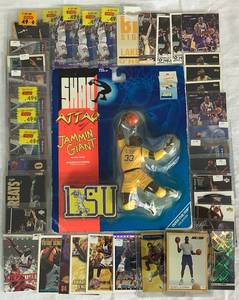 lot 14 image: Shaquille ONeal Sports Trading Cards and LSU Jammin Giant Action Figure