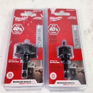 Lot Of Two New Impact Hole Saws 1 49-56-9830 1 38 And 49-56-9810 78 Some Package Damage