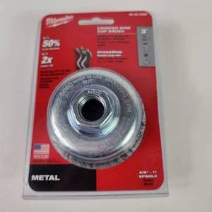 New Milwaukee Crimped Wire Cup Brush 3 48-52-5060