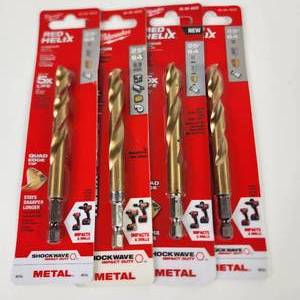 Lot Of Four New Milwaukee Metal Drill Bits 25 6448-89-4622