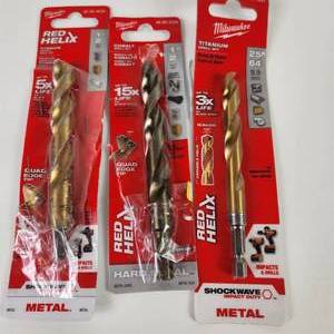 Lot Of Three Milwaukee Drill Bits Open Package 48-89-4629 48-89-2329 And 48-89-4622