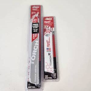 Lot Of Two New Milwaukee Sawzall Blades For Metal 5 Pack 48-00-5786 And 5 Pack 48-00-5788