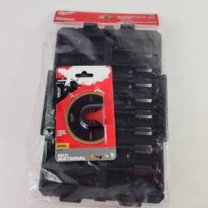Lot Of Two Milwaukee Items Open Box Multi Material Blade 49-25-1271 And New Tray For Shockwave Impact Duty Sockets Metric