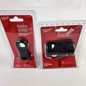 Lot Of Two New Milwaukee Items 14 Right Angle Die Grinder Protective Boot And 14 & 38 High Speed Ratchet Protective Boot
