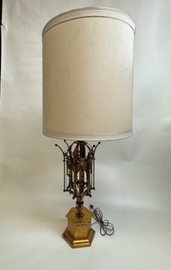 lot 6 image: 20th Century Frederick Cooper Spanish Revival Gothic Pendant Table Lamp