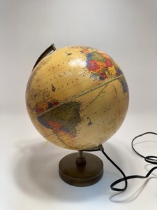 lot 14 image: Crams Antique Light-Up World Globe