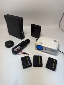 lot 25 image: Lot of Electronics - Xbox 360, Projector, Etc.