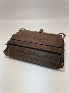 lot 26 image: Antique Bissells Grand Union Wood Carpet Sweeper