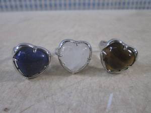 (CNTR) 3 Polished Heart Shaped Gens...