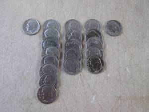 (FS) 20 US Dimes Range 1965 to 1969...