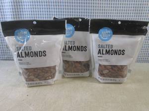 (B-1) 3 Pounds of Salted Almonds 3 ...