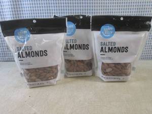 (B-1) 3 Pounds of Salted Almonds 3 ...