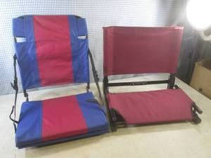 (G-1) 2 Portable Stadium Seats...
