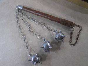 (EW3) 3 Ball Medieval Flail Mace - ...