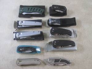 (EC1) 10 Assorted Folding Knives...