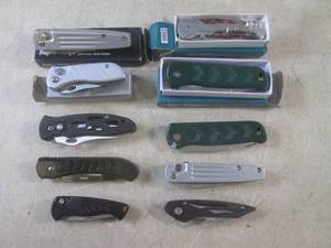 (BSB) 10 Assorted Folding Knives...