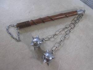 (EW3) 2 Ball Medieval Flail Mace - ...