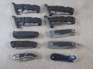 (EC1) 10 Assorted Folding Knives...