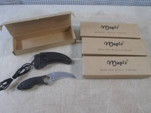 (CSB) 4 Maple 6 34 Knives with Sh...