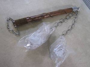 (EW3) 2 Ball Medieval Flail Mace - ...