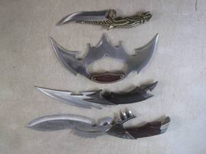 (CSB) 4 Decorative Knives No Sheath...
