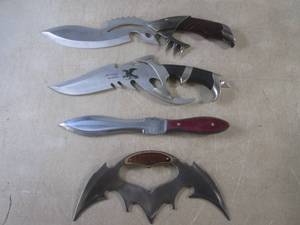 (CSB) 4 Decorative Knives No Sheath...