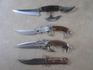 (CSB) 4 Decorative Knives No Sheath...