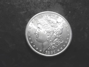1881 S  Morgan Silver Dollar