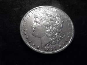 1891 S  Morgan Silver Dollar