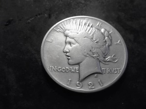 1921 Peace Silver Dollar High Relief