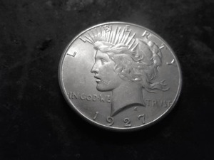 1927 Peace Silver Dollar