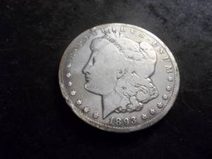1893 CC Morgan Silver Dollar